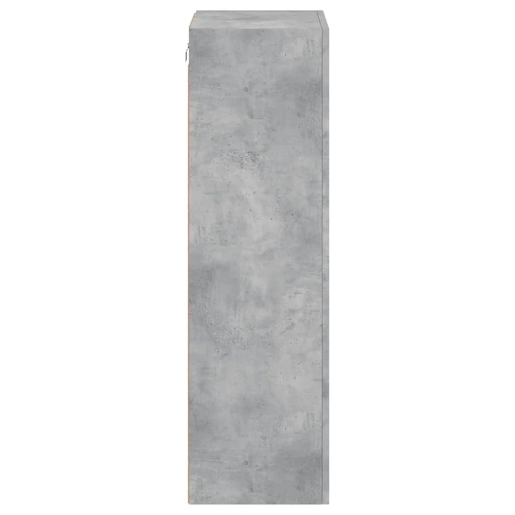 Mobile TV multimediale mensola TV credenza TV montaggio a parete adatto per sala da pranzo soggiorno camera da letto 40,5 x 30 x 102 cm legno ingegnerizzato grigio 02_0027778