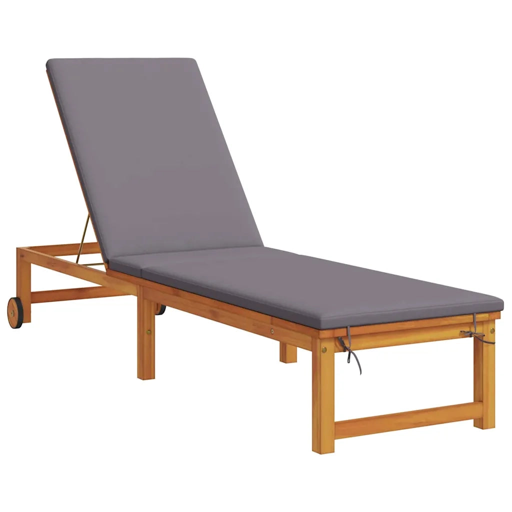 Lettino da sole 2 pcs Marrone Legno di Acacia Massello 3333833