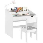 Set Sedia e Tavolino per Bambini ¨C zephmum ¨C Legno Grigio