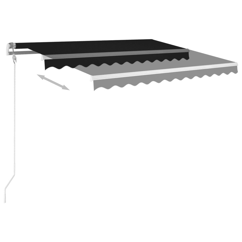 Tenda Automatica con Sensore Vento e LED 300x250 cm Antracite