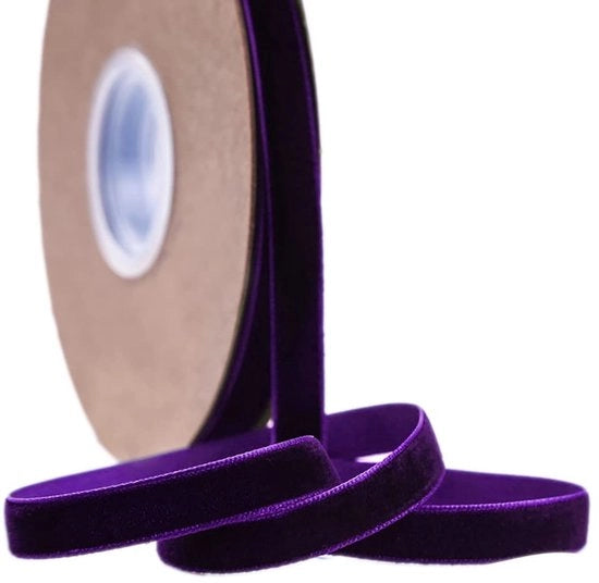 Flusso di Veludo 10 mm - Lint per Cassetta - Decorativo - Fili per Gioielli - Basi per Festival - Attrezzi per Fai da Te - 20 Yards di Lunghezza - Lint Decorativo