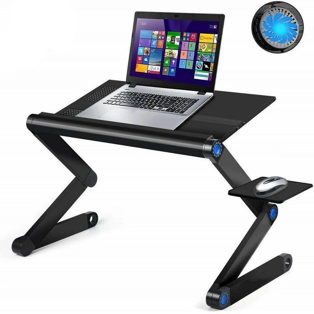 Trade Shop - Tavolino Per Pc Supporto Pieghevole Notebook Dissipatore Ventola Usb 18cm Q-zj187 -