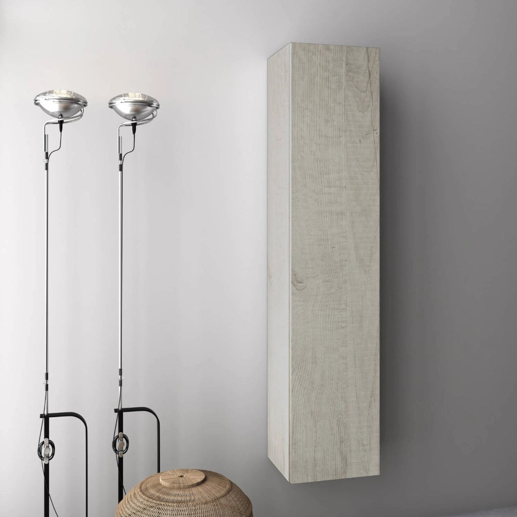 Mobile da Bagno Sospeso in Melamina Antigraffio 160x32x35cm TFT Luna Rovere Naturale