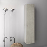Mobile da Bagno Sospeso in Melamina Antigraffio 160x32x35cm TFT Luna Rovere Naturale