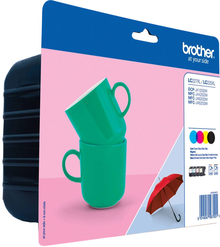 Brother LC227XLVALBPDR cartuccia d'inchiostro 4 pz Originale Nero, Ciano, Magenta, Giallo