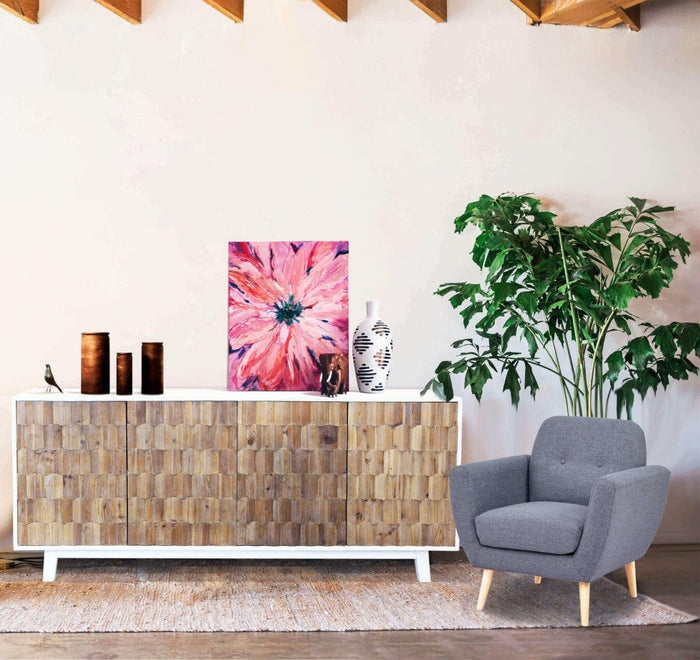 Mobile Antwan 180x45x80 h cm in Legno Bianco