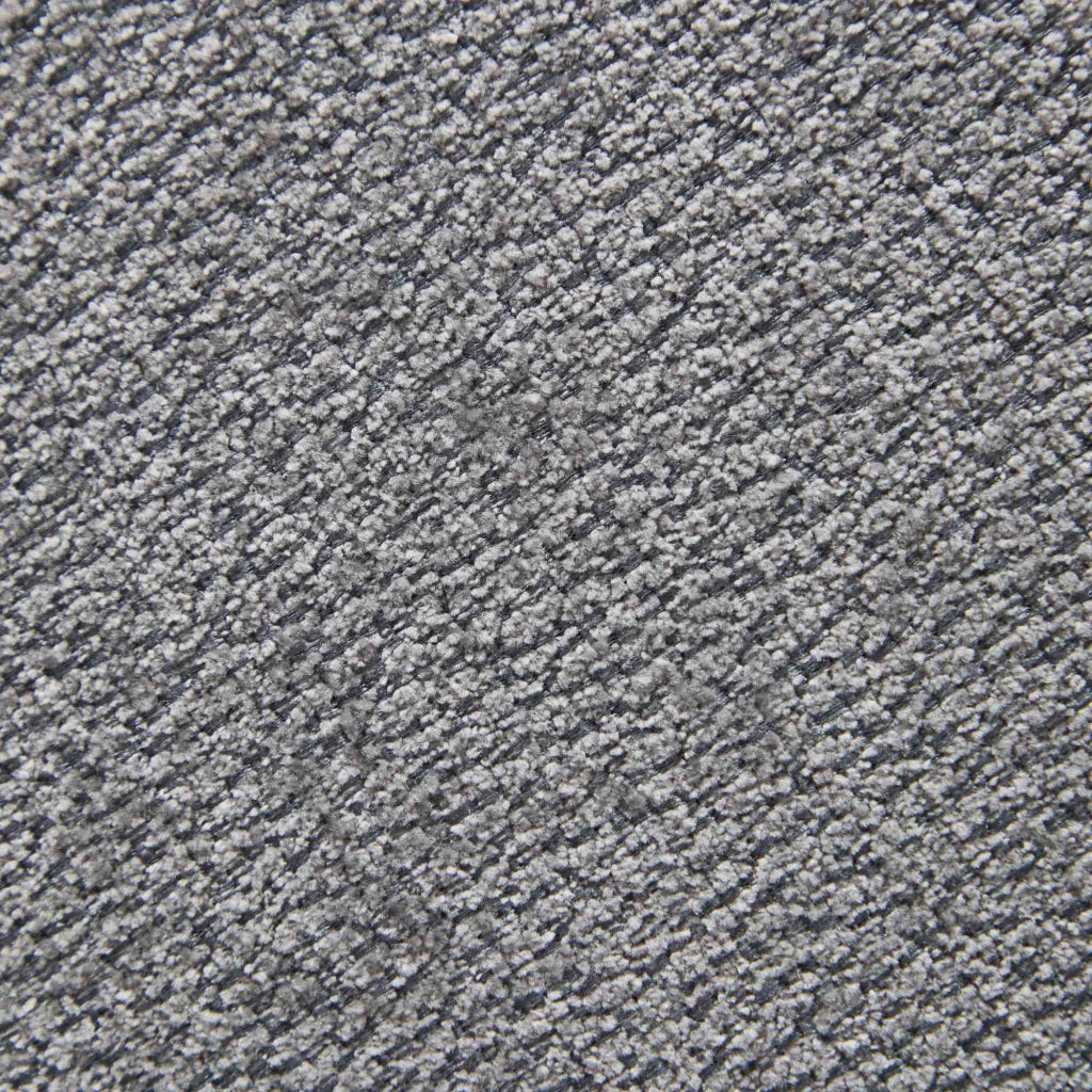 Sedia da Pranzo in Tessuto Chenille ¨C Xylo ¨C Grigio, Schienale Curvo, Gambe in Metallo