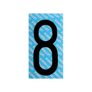 Numero Adesivo Nero Serie T80 8 Letterfix