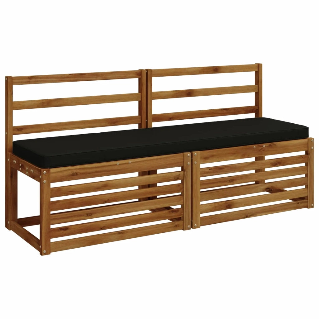 Cuscino per Panchina a 1 Pezzo VUGHT 100% Poliestere Nero 951414