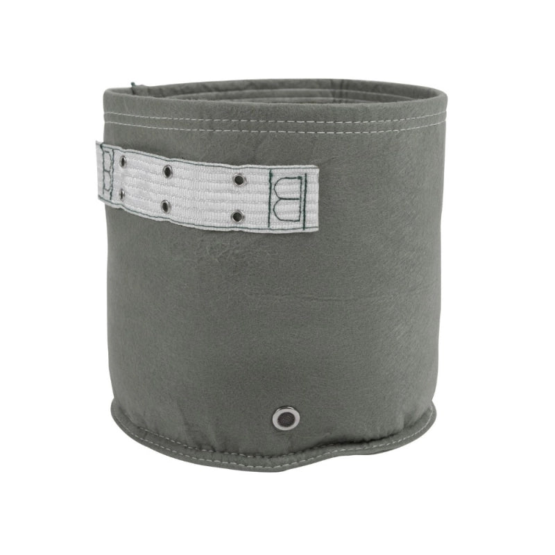 Vaso in Tessuto BloemBagz da 19 litri, con forma cilindrica, colore grigio