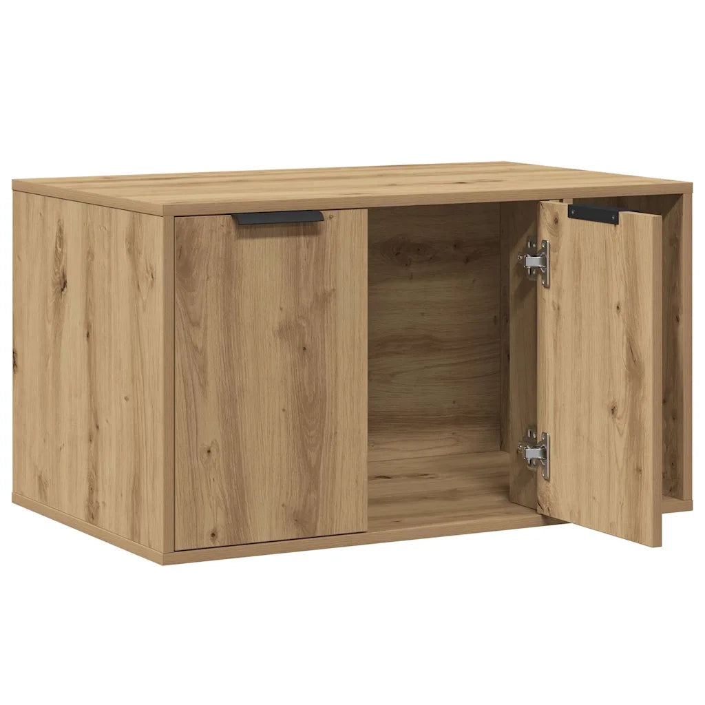 Recinto Lettiera Rovere Artigianale 80x50x45 cm in Truciolato 857741