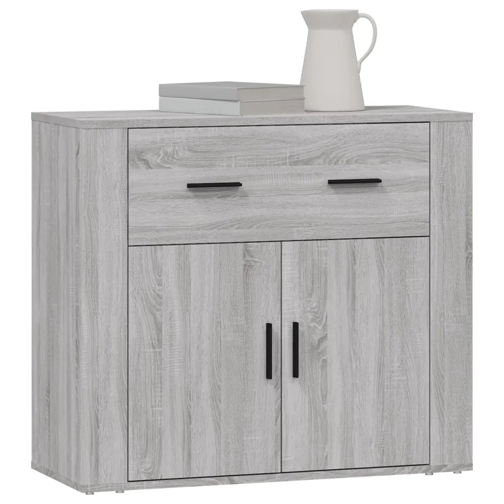 Credenza | Madia | Buffet da pranzo | Armadio da pranzo Grigio Sonoma 80x33x70 cm in Legno Multistrato