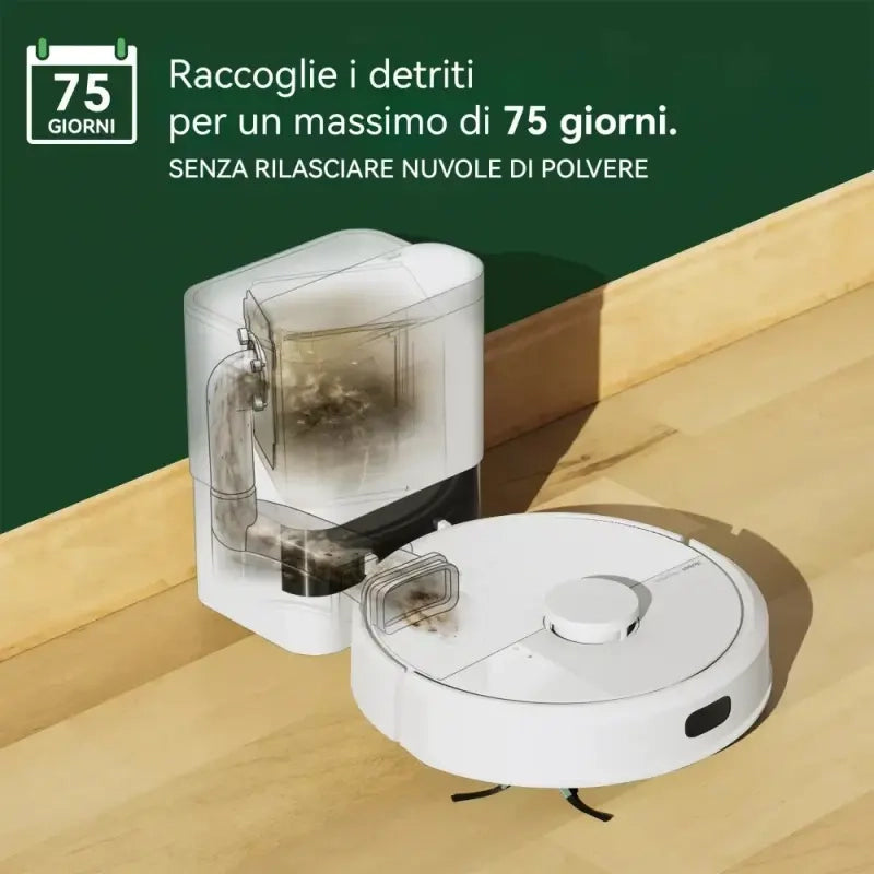 iRobot Roomba 105 Combo + Stazione Autosvuotamento, Aspirapolvere Lavapavimenti
