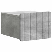 Mobiletto da notte a muro Grigio Cemento 33 x 34,5 x 24 cm