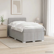 Letto box spring con materasso Grigio Chiaro 120 x 200 cm 3452649