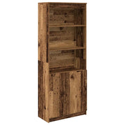 Credenza | Madia | Buffet da pranzo | Armadio da pranzo Legno Antico 70x35x180 cm in Legno Multistrato
