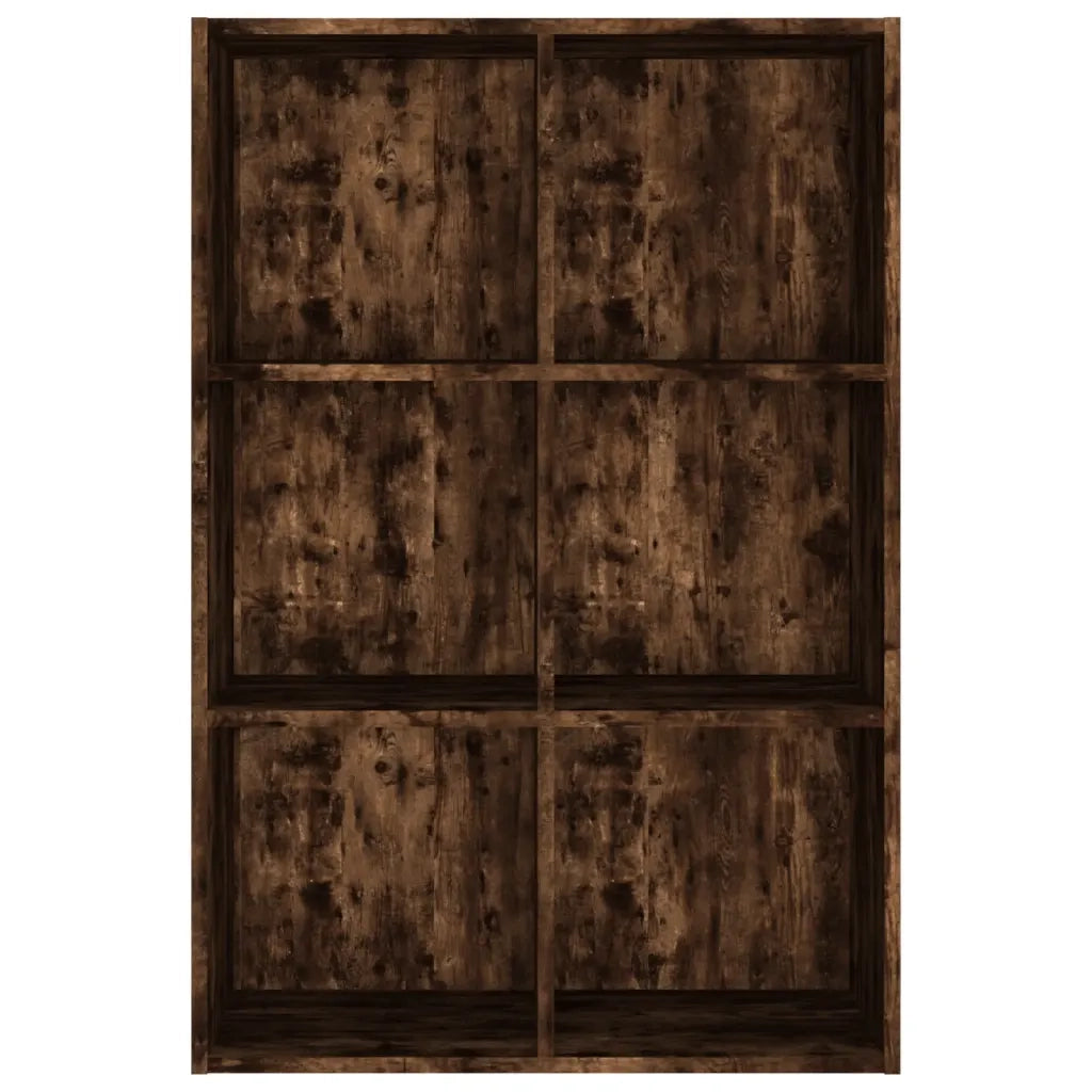 Libreria-Credenza-Armadietto Portaoggetti Rovere Fumo 66x30x98 cm in Legno Multistrato