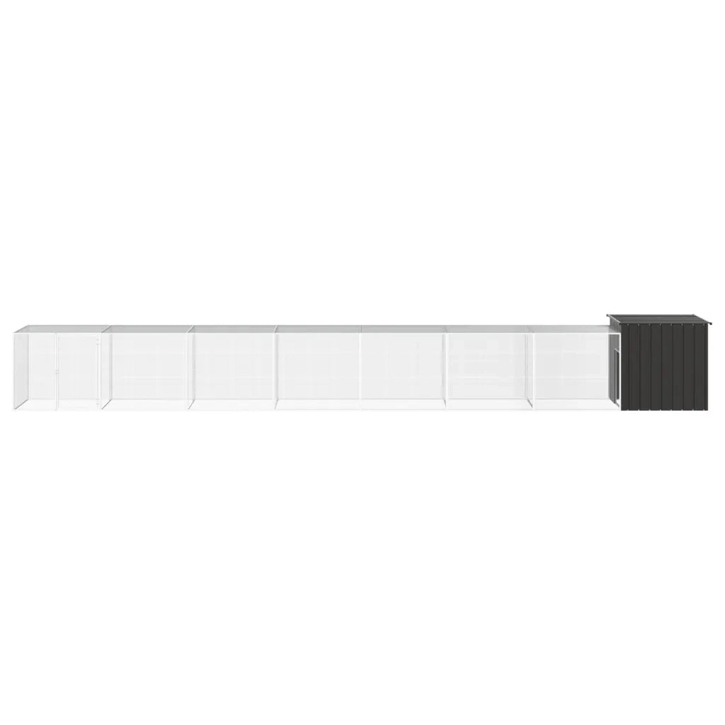 Gabbia per Polli Antracite 800x91x100 cm Acciaio Zincato cod mxl 41446