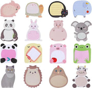 Set di 16 adesivi self-adesivi con note per bambini, notizie per mini animali e disegni Kawaii - ideali come adesivi per frigorifero, decorazioni per festa per studenti.