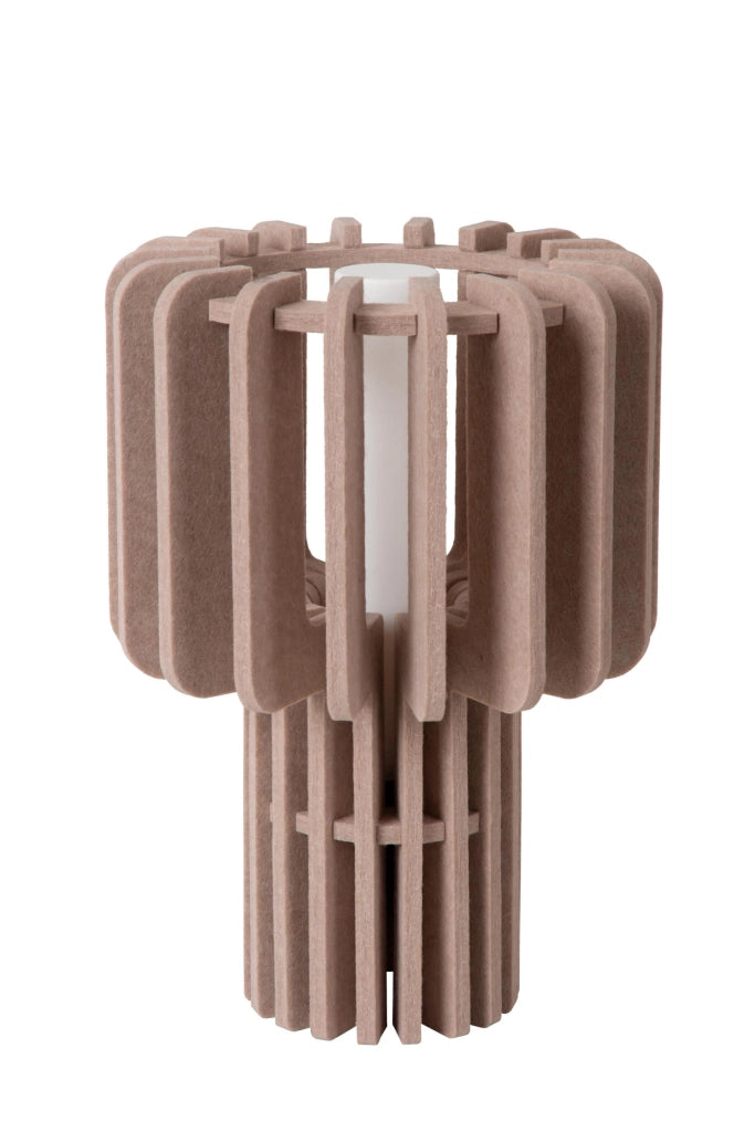 Lampada da tavolo japandi ROLLO 1xE27 taupe Lucide