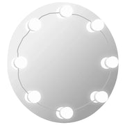 Specchio da Parete | Specchio decorativo Rotondo con Luci LED in Vetro