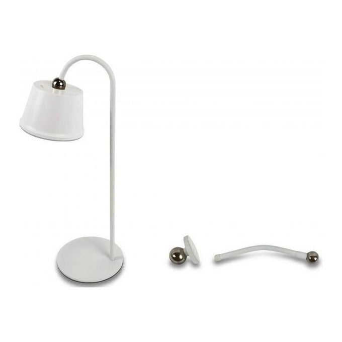 Majestic 120450 WH ALBA Lampada da tavolo LED ricaricabile senza fili con testa magnetica regolabile 360° controllo touch e tre supporti inclusi colore Bianco