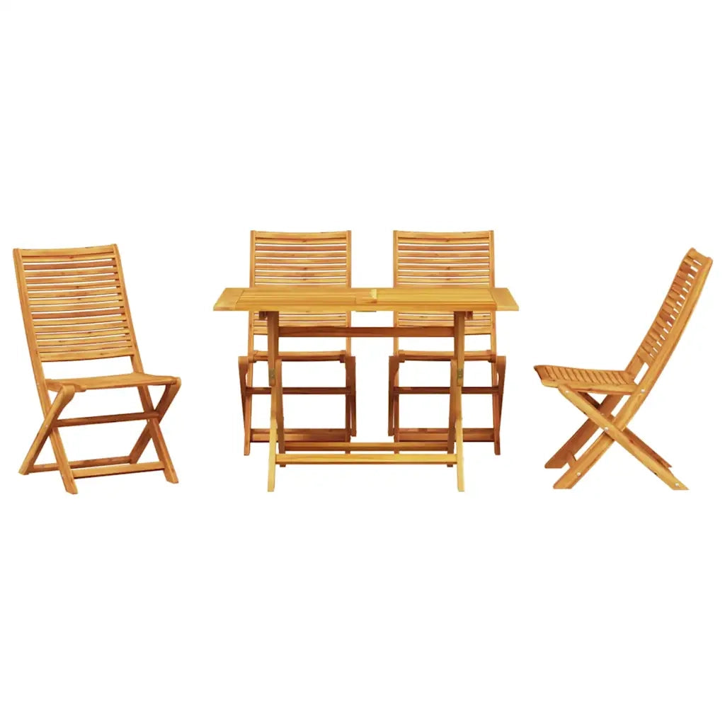 vidaXL Set da Pranzo per Giardino 5 pcs Marrone