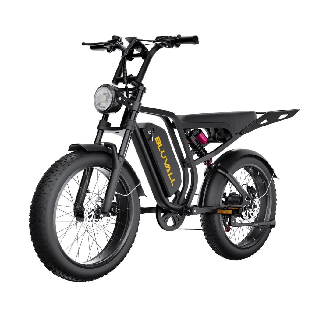 Bici Elettrica Fat Bike 20" Motore 250W (Picco 1500W), Batteria 52V 20Ah Autonomia 65km, Freni Idraulici Forcella Ammortizzata, Shimano 7 Marce Portata 150kg per Citt¨¤ e Fuoristrada