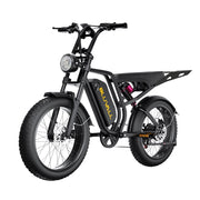 Bici Elettrica Fat Bike 20" Motore 250W (Picco 1500W), Batteria 52V 20Ah Autonomia 65km, Freni Idraulici Forcella Ammortizzata, Shimano 7 Marce Portata 150kg per Citt¨¤ e Fuoristrada