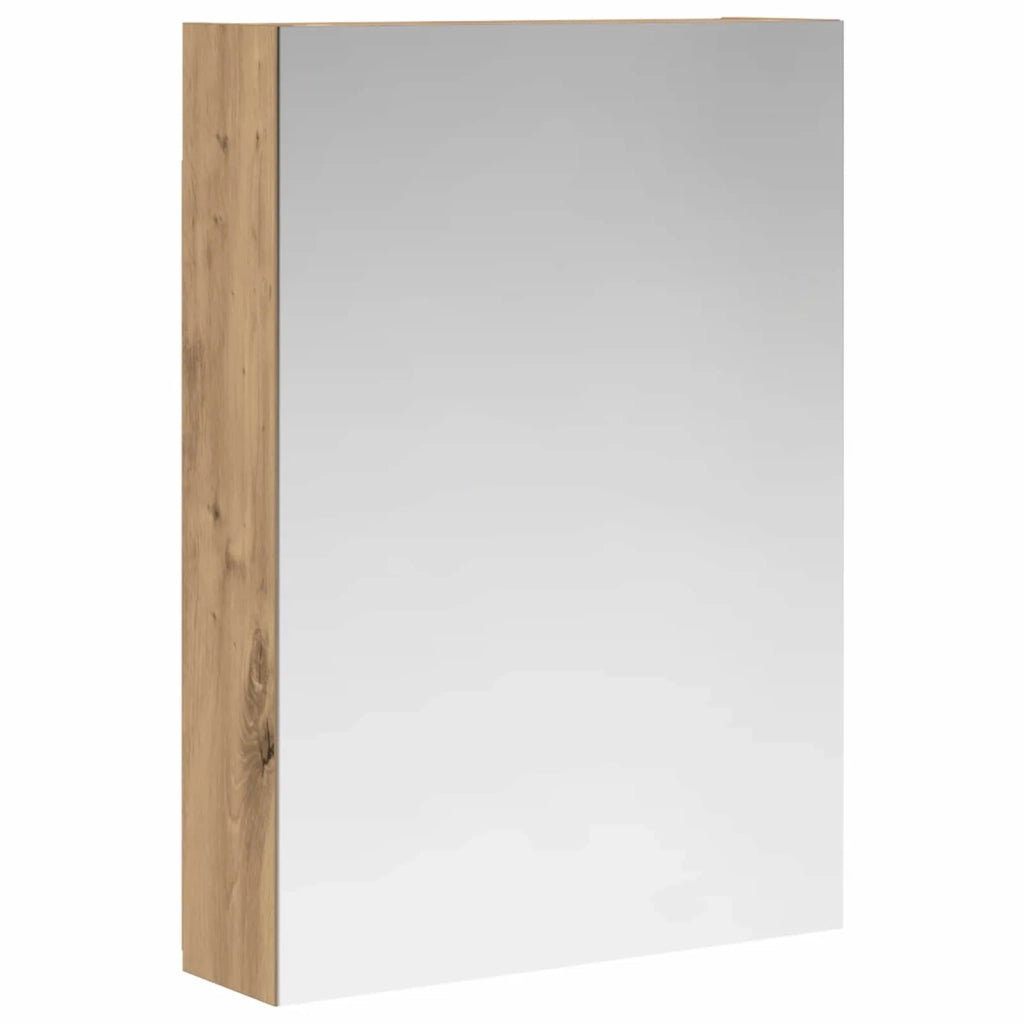 Mobiletto per specchio da bagno con porta Rovere Artigianale