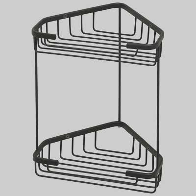 PORTA OGGETTI ANGOLARE A FILO  Nero     GEDY