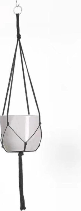 Decorazione per piante 80 cm - Telaio per piante in cotone - Hanger per fiori - Esterno giardino balcone finestra nera