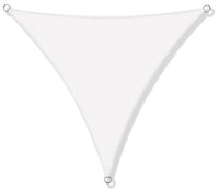AIO FACTORY Vela Ombreggiante 3x3x3m Impermeabile Vela Ombreggiante da Giardino Bianca