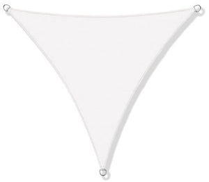 AIO FACTORY Vela Ombreggiante 3x3x3m Impermeabile Vela Ombreggiante da Giardino Bianca