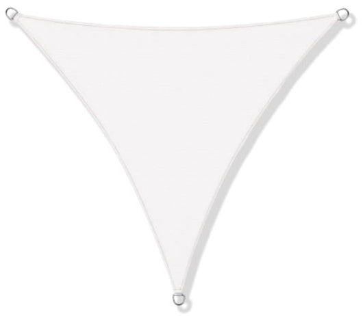 AIO FACTORY Vela Ombreggiante 3x3x3m Impermeabile Vela Ombreggiante da Giardino Bianca