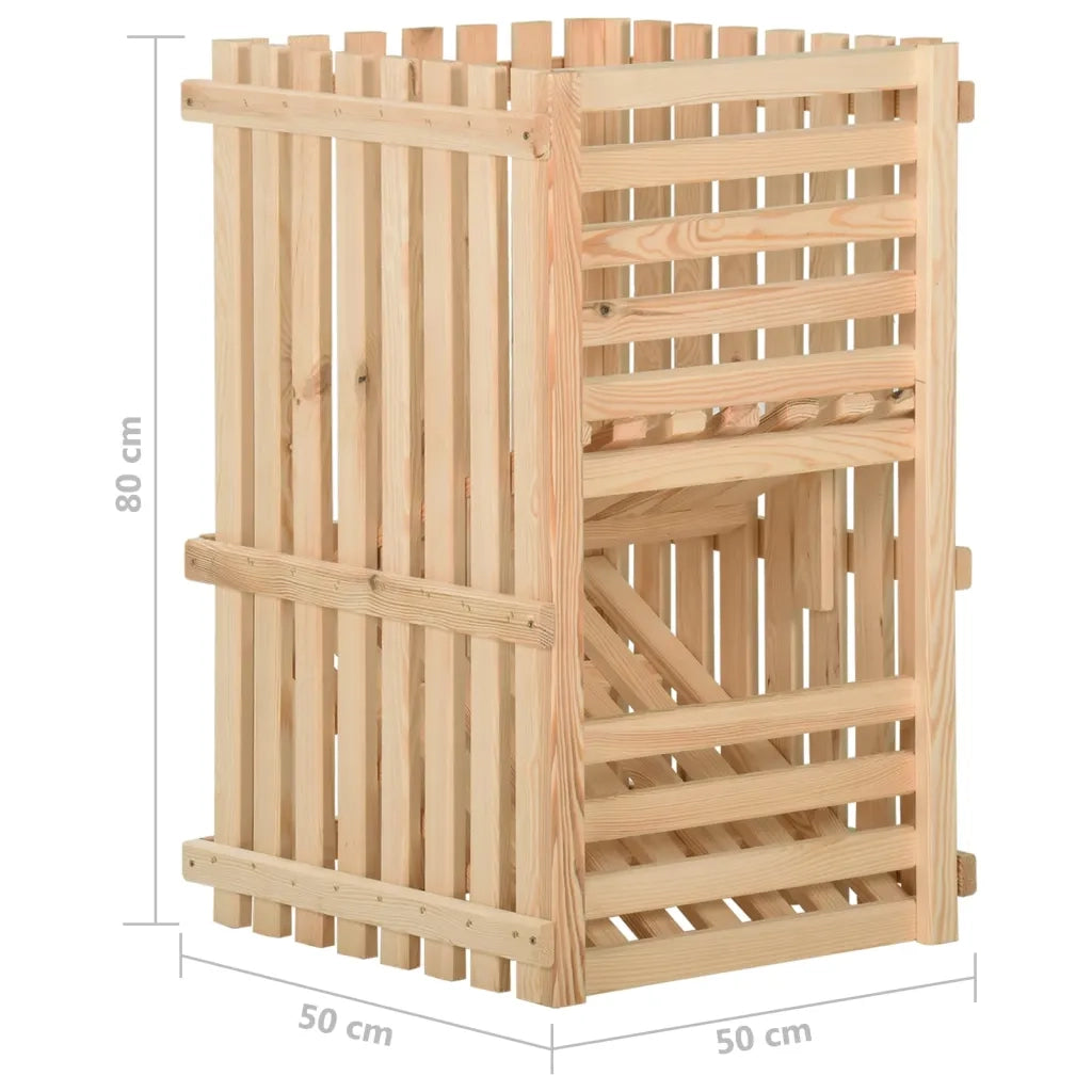 Cassetta Porta Patate  50x50x80 cm in Legno Massello di Pino cod mxl 47585