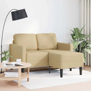 Divano 2 Posti con Chaise a L-Sofa 2 Posti con Chaise Verde Grigio 125 cm Lino