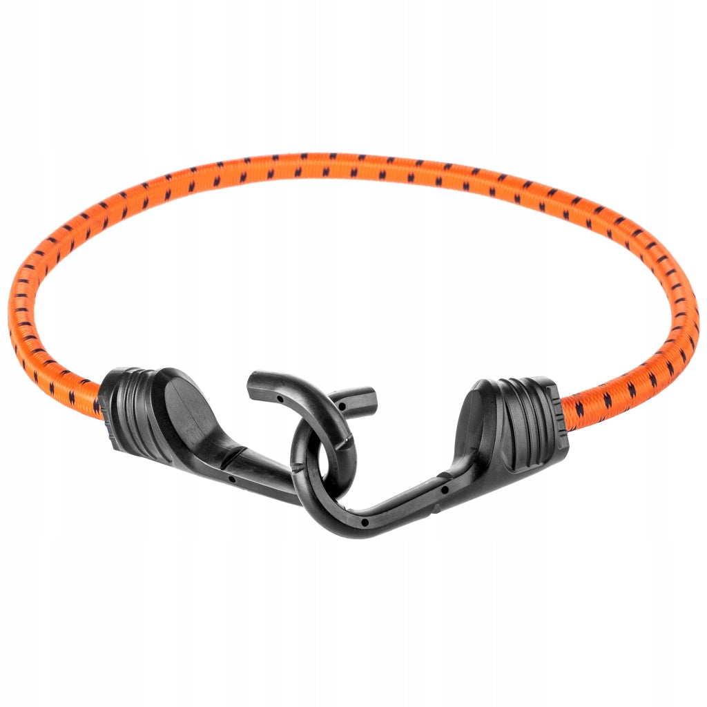 Corda elastica in gomma KADAX con gancio, 48 cm, per il fissaggio di teloni e tenditori per bagagli.