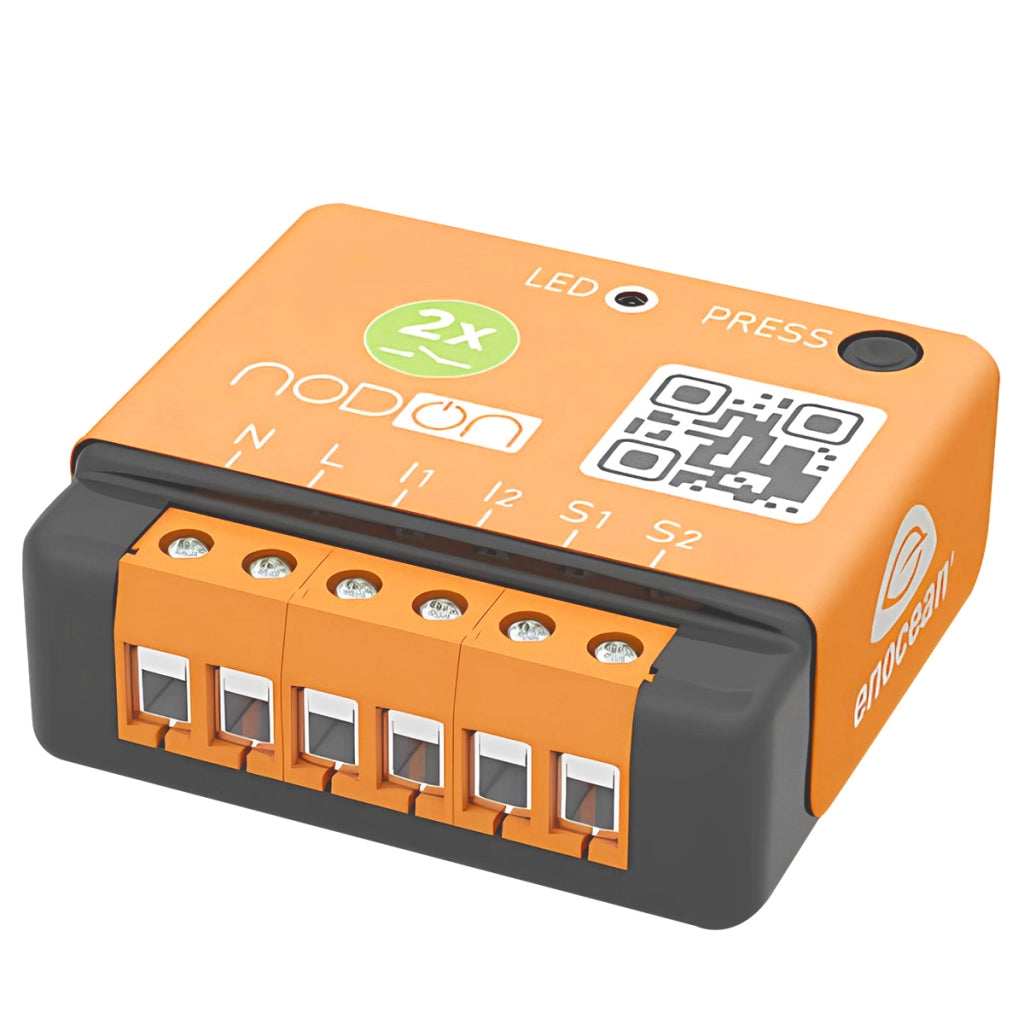 Modulo da incasso EnOcean compatibile a 2 canali da 1,1kW Arancione NODON