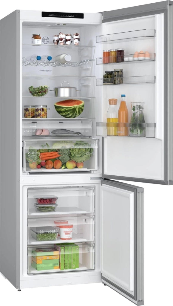 Bosch Serie 4 KGN492LDF frigorifero con congelatore Libera installazione 440 L D Acciaio inox