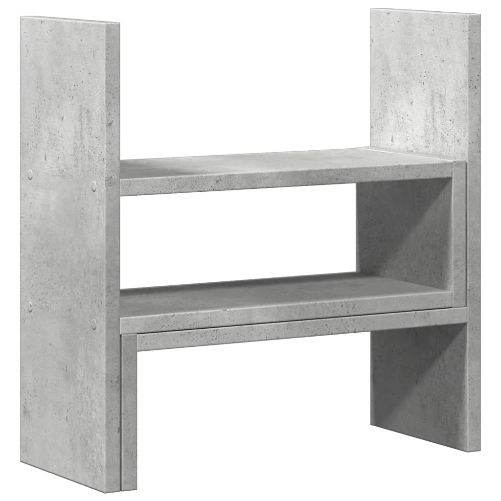 Mobiletto portaoggetti regolabile per ufficio in legno ingegnerizzato grigio 02_0043580