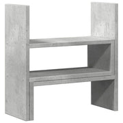 Mobiletto portaoggetti regolabile per ufficio in legno ingegnerizzato grigio 02_0043580