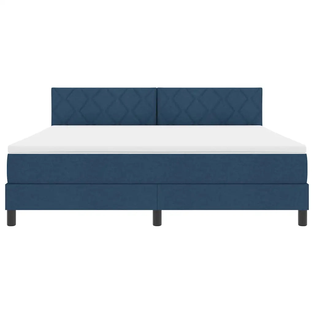 Letto a molle con materasso Blu 180 x 200 cm Tessuto 3342309