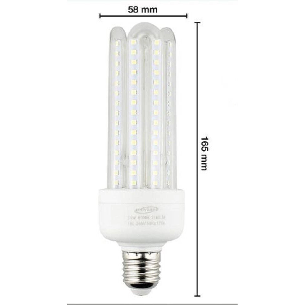 Trade Shop - Lampadina Led E27 Da 24 Watt Luce Calda 3000k Fredda 6500k Naturale 4000k 4u-04t -