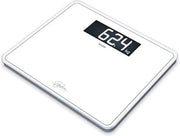 Ponderosimetro con Piattaforma di Peso in Vetro - Superficie Extra Grande di Vetro di Sicurezza e Display XXL - Capacità di Carico fino a 200 kg