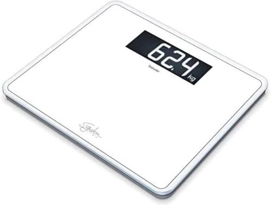 Ponderosimetro con Piattaforma di Peso in Vetro - Superficie Extra Grande di Vetro di Sicurezza e Display XXL - Capacità di Carico fino a 200 kg