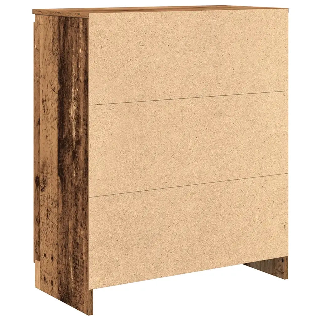 Credenza con Cassetti Legno Antico 71x35x84 cm in Truciolato 861587