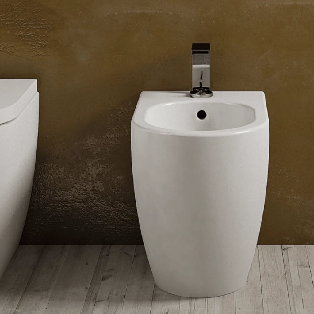 Bidet a Terra Ceramica Cielo "Smile 53" Bianco Lucido
