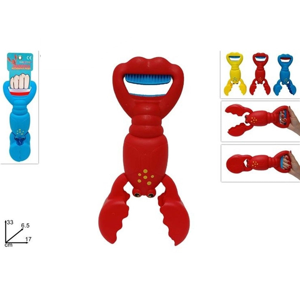 Trade Shop - Pinza Giocattolo Paletta Spiaggia Per Bambini Per Sabbia Neve A Forma Di Aragosta 620922a -