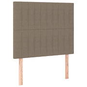 Testiera | Testata per letto tortora 90x5x118/128 cm in tessuto